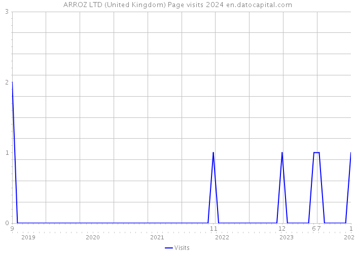ARROZ LTD (United Kingdom) Page visits 2024 