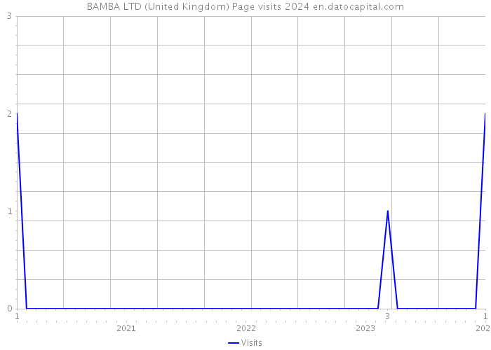 BAMBA LTD (United Kingdom) Page visits 2024 