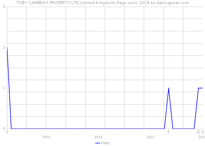 TOBY CAMBRAY PROPERTY LTD (United Kingdom) Page visits 2024 