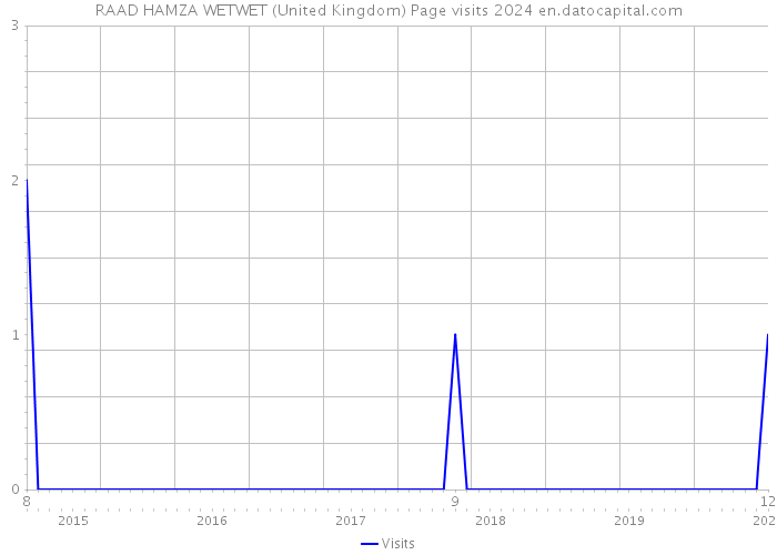 RAAD HAMZA WETWET (United Kingdom) Page visits 2024 
