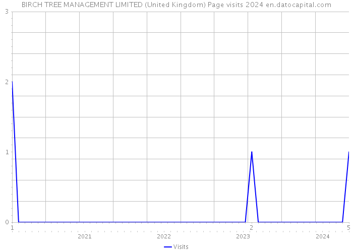 BIRCH TREE MANAGEMENT LIMITED (United Kingdom) Page visits 2024 