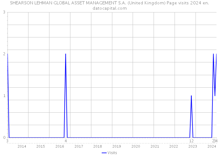 SHEARSON LEHMAN GLOBAL ASSET MANAGEMENT S.A. (United Kingdom) Page visits 2024 
