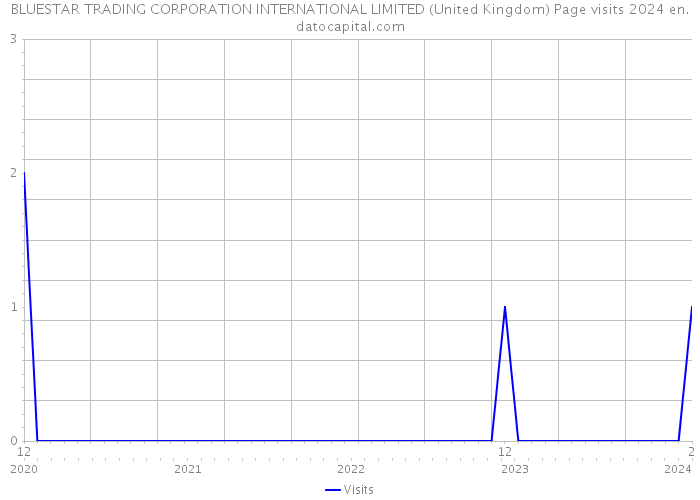 BLUESTAR TRADING CORPORATION INTERNATIONAL LIMITED (United Kingdom) Page visits 2024 