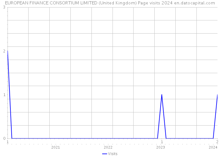 EUROPEAN FINANCE CONSORTIUM LIMITED (United Kingdom) Page visits 2024 