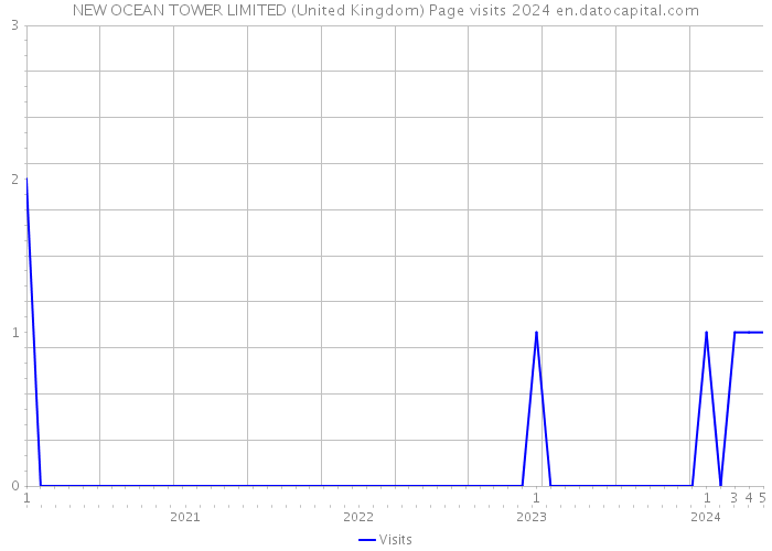 NEW OCEAN TOWER LIMITED (United Kingdom) Page visits 2024 