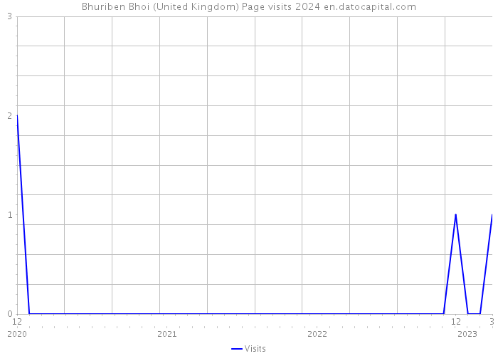 Bhuriben Bhoi (United Kingdom) Page visits 2024 