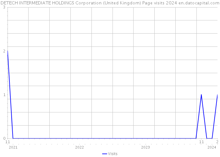DETECH INTERMEDIATE HOLDINGS Corporation (United Kingdom) Page visits 2024 