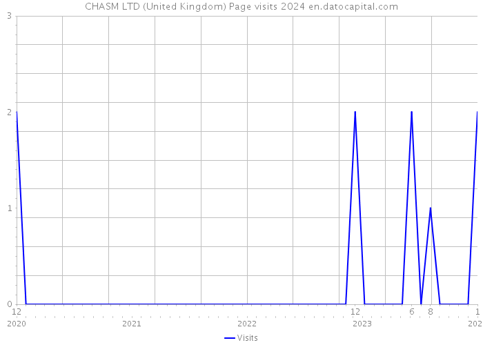 CHASM LTD (United Kingdom) Page visits 2024 