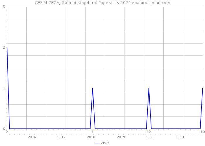 GEZIM GECAJ (United Kingdom) Page visits 2024 
