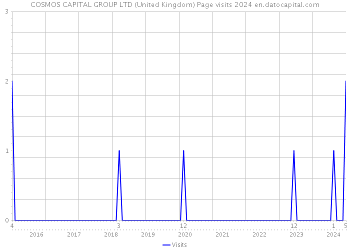 COSMOS CAPITAL GROUP LTD (United Kingdom) Page visits 2024 