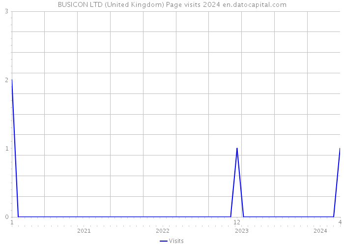 BUSICON LTD (United Kingdom) Page visits 2024 