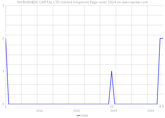 RH BUSINESS CAPITAL LTD (United Kingdom) Page visits 2024 