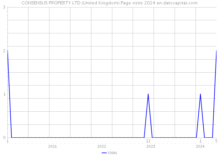 CONSENSUS PROPERTY LTD (United Kingdom) Page visits 2024 