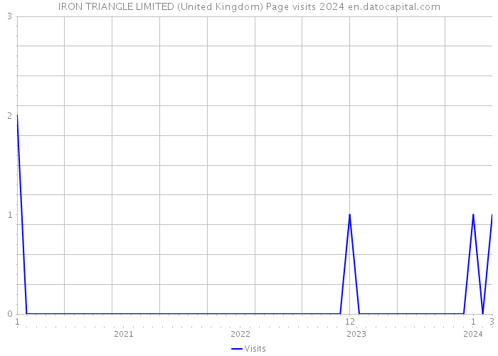 IRON TRIANGLE LIMITED (United Kingdom) Page visits 2024 