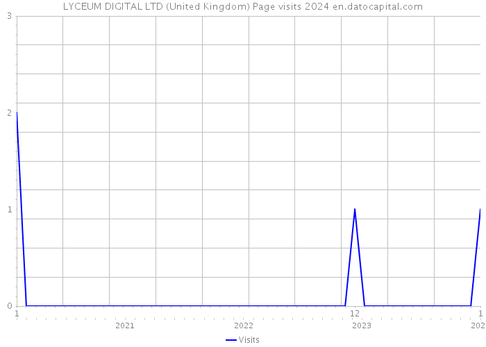 LYCEUM DIGITAL LTD (United Kingdom) Page visits 2024 