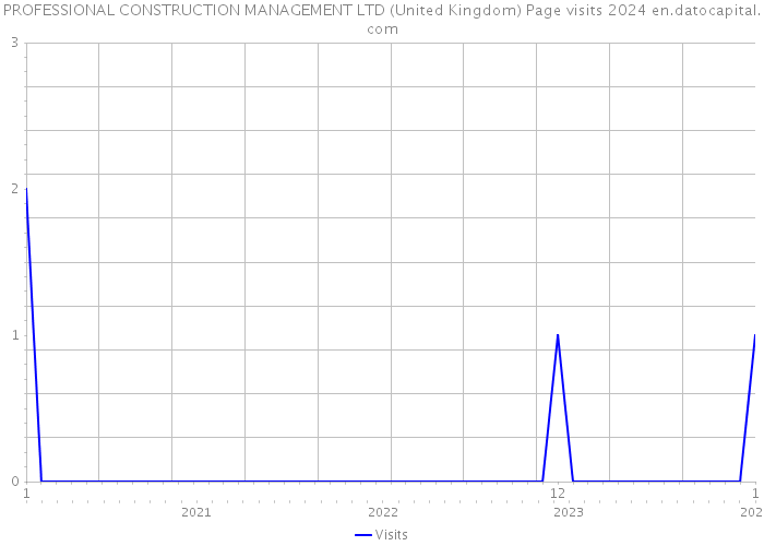 PROFESSIONAL CONSTRUCTION MANAGEMENT LTD (United Kingdom) Page visits 2024 