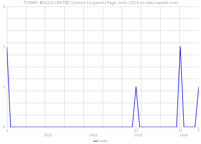 TOMMY BOGGS LIMITED (United Kingdom) Page visits 2024 