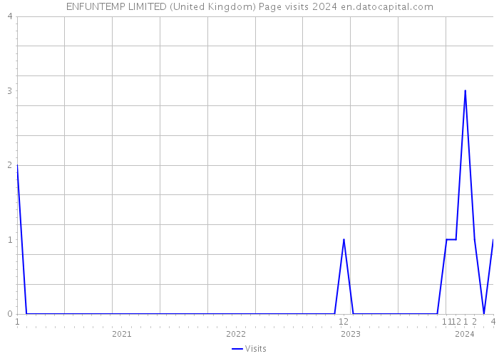 ENFUNTEMP LIMITED (United Kingdom) Page visits 2024 