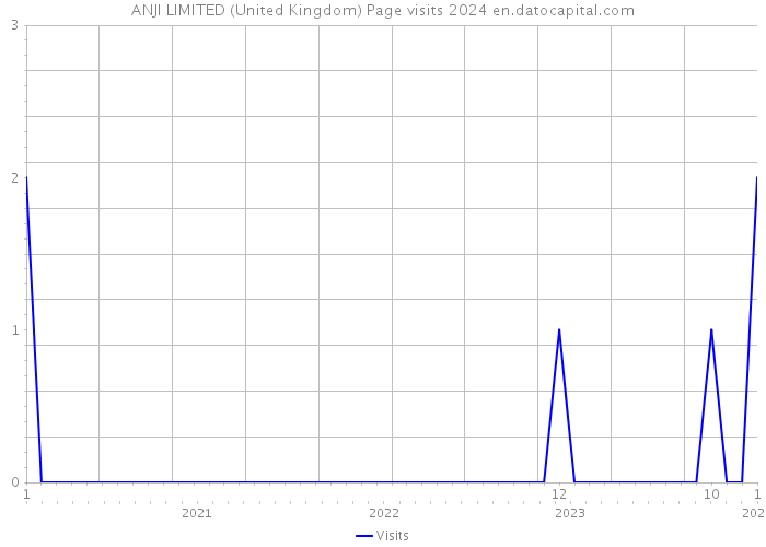 ANJI LIMITED (United Kingdom) Page visits 2024 