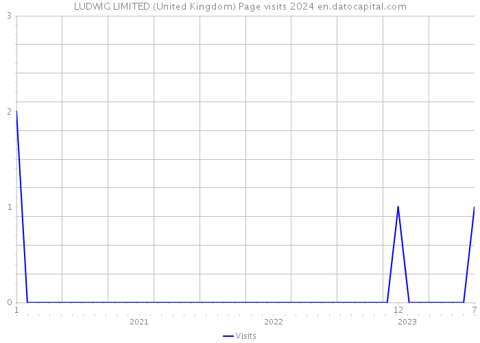 LUDWIG LIMITED (United Kingdom) Page visits 2024 