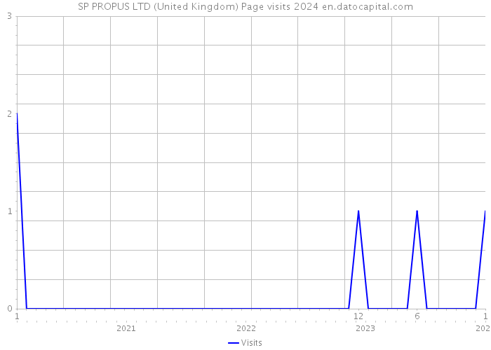 SP PROPUS LTD (United Kingdom) Page visits 2024 