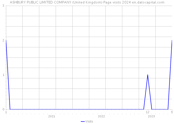 ASHBURY PUBLIC LIMITED COMPANY (United Kingdom) Page visits 2024 