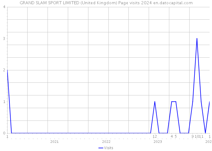 GRAND SLAM SPORT LIMITED (United Kingdom) Page visits 2024 