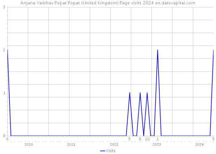 Anjana Vaibhav Popat Popat (United Kingdom) Page visits 2024 