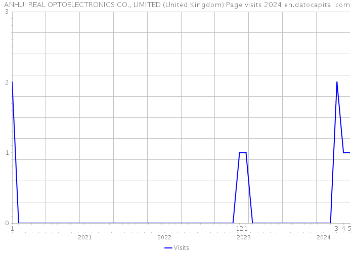 ANHUI REAL OPTOELECTRONICS CO., LIMITED (United Kingdom) Page visits 2024 