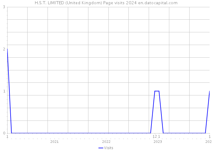 H.S.T. LIMITED (United Kingdom) Page visits 2024 