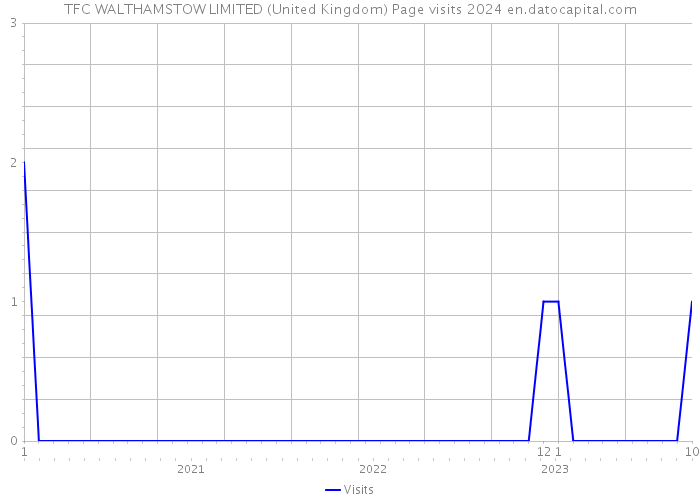 TFC WALTHAMSTOW LIMITED (United Kingdom) Page visits 2024 