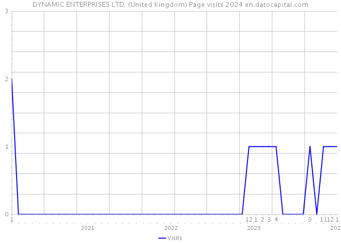 DYNAMIC ENTERPRISES LTD. (United Kingdom) Page visits 2024 