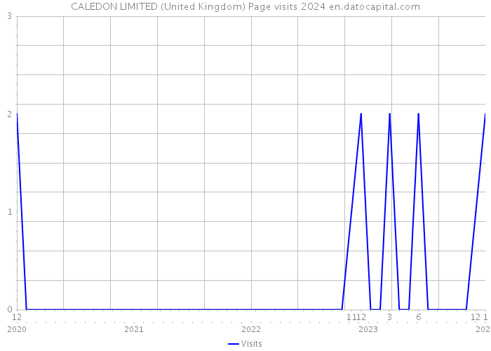 CALEDON LIMITED (United Kingdom) Page visits 2024 