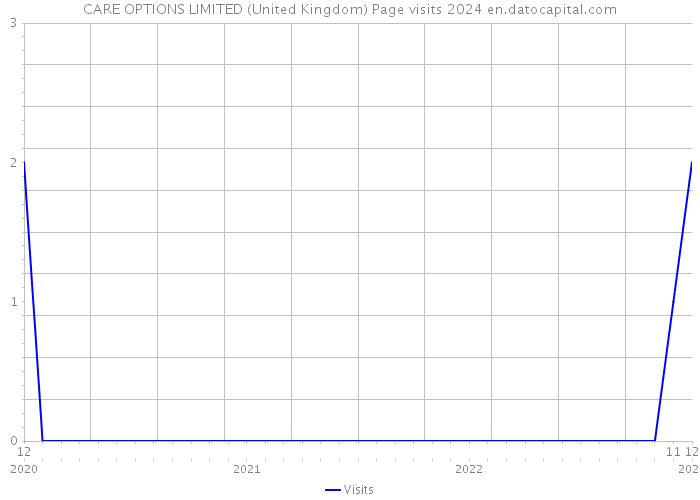 CARE OPTIONS LIMITED (United Kingdom) Page visits 2024 