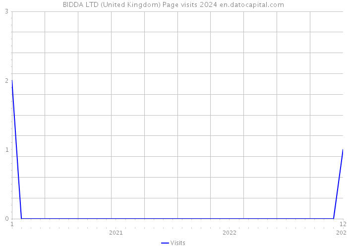 BIDDA LTD (United Kingdom) Page visits 2024 