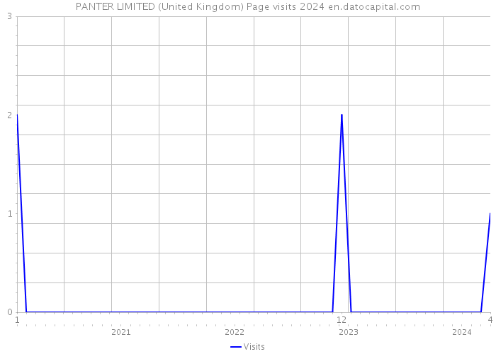 PANTER LIMITED (United Kingdom) Page visits 2024 