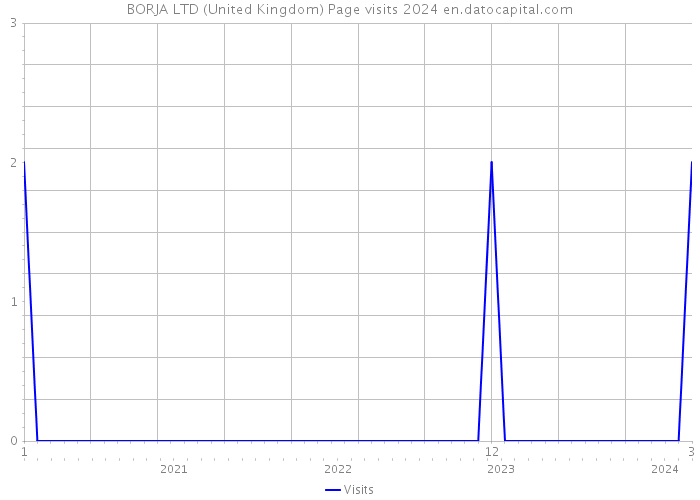 BORJA LTD (United Kingdom) Page visits 2024 