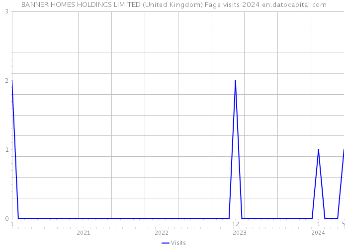 BANNER HOMES HOLDINGS LIMITED (United Kingdom) Page visits 2024 
