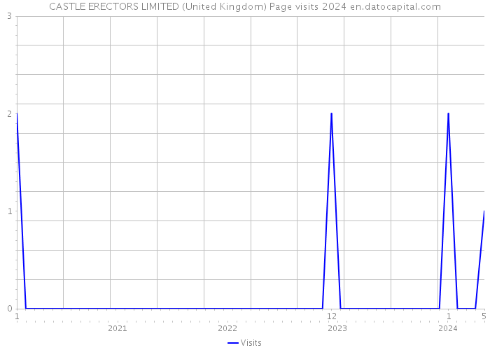 CASTLE ERECTORS LIMITED (United Kingdom) Page visits 2024 