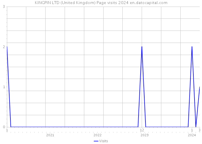 KINGPIN LTD (United Kingdom) Page visits 2024 