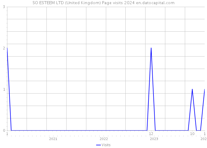 SO ESTEEM LTD (United Kingdom) Page visits 2024 