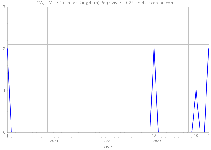 CWJ LIMITED (United Kingdom) Page visits 2024 