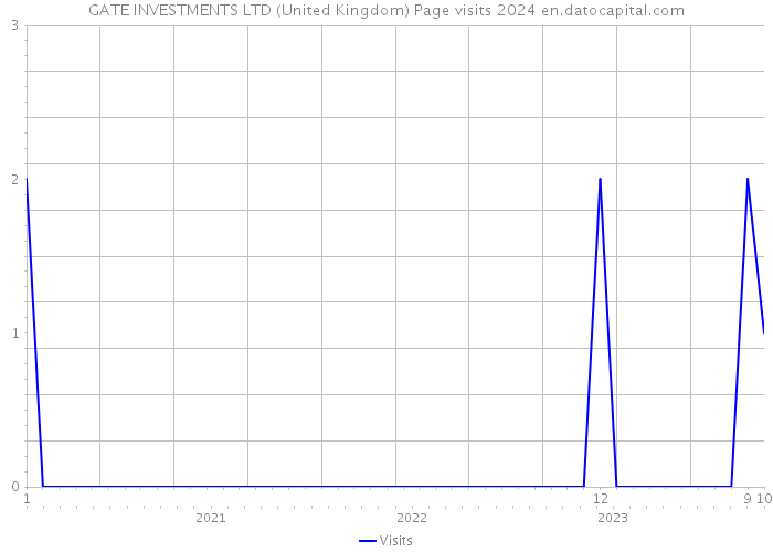 GATE INVESTMENTS LTD (United Kingdom) Page visits 2024 