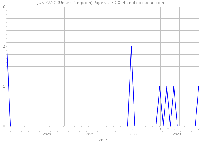 JUN YANG (United Kingdom) Page visits 2024 
