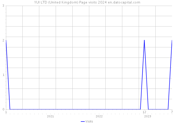 YUI LTD (United Kingdom) Page visits 2024 