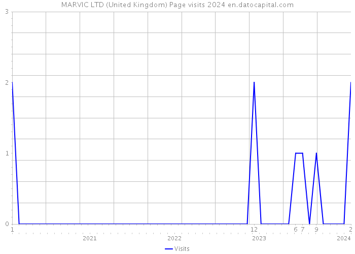 MARVIC LTD (United Kingdom) Page visits 2024 