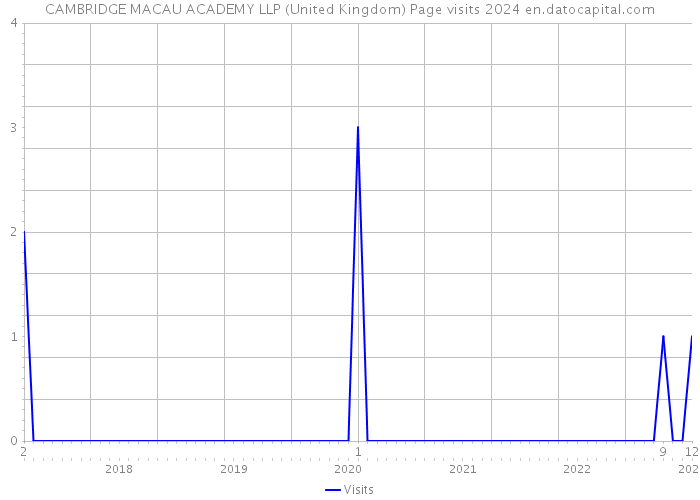 CAMBRIDGE MACAU ACADEMY LLP (United Kingdom) Page visits 2024 
