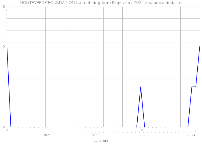 MONTEVERDE FOUNDATION (United Kingdom) Page visits 2024 