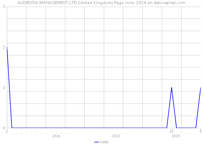 AUDENTIA MANAGEMENT LTD (United Kingdom) Page visits 2024 