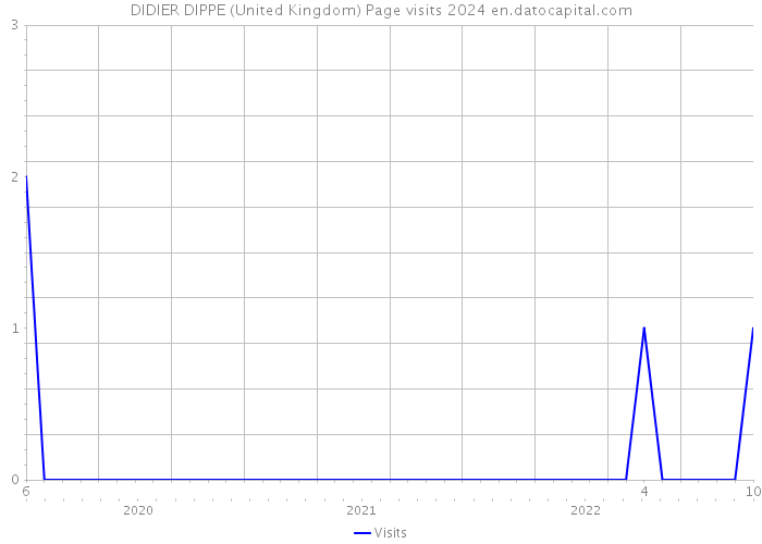 DIDIER DIPPE (United Kingdom) Page visits 2024 
